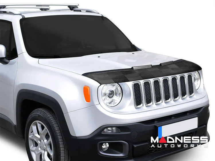 Jeep Renegade Front Hood Mask - Checkered Design
